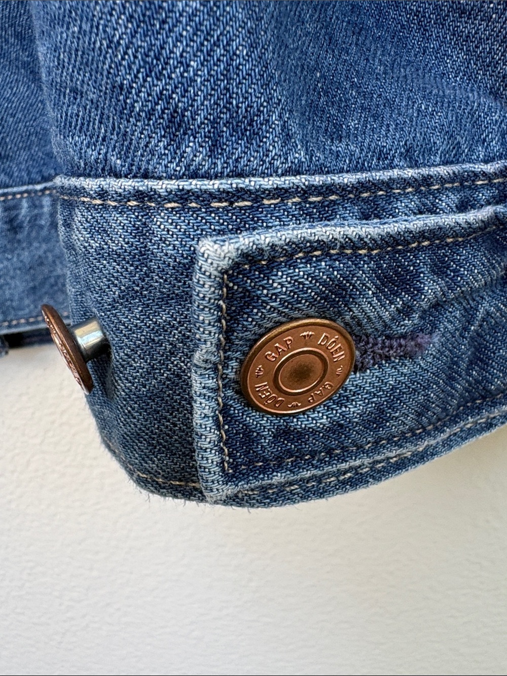 RARE Gap x DÔEN Oversized Icon Denim Jacket Jean Blue XL Like New NWOT - Picture 10 of 16